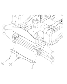 Rear Bumper Diagram and Parts List for M60-KW 53AI8CTX750-25-HP-OHV Cub Cadet Lawn Tractor